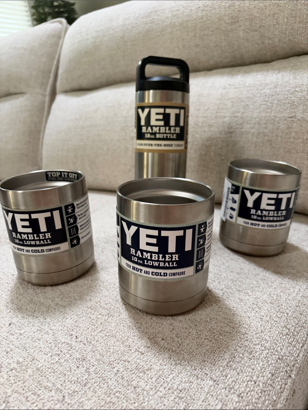 Yeti Stainless Steel Rambler Set in Silver
